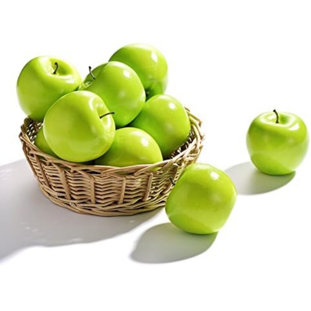 Artificial green apples